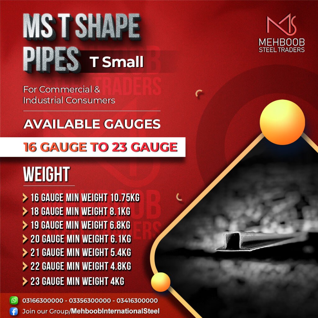 T Shape pipes